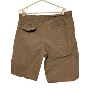 Burnside Size 34 Tan Pinstripe Shorts